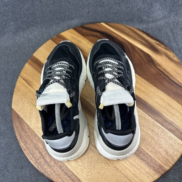 Womens Size 11 Adidas Night Jogger Running Shoes Core Black Reflective CG6253 - Picture 7 of 10